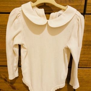 Gap Peter Pan collar ribbed onsie